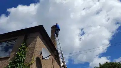 A completed stove and flue connection at a modern development — Stove Installation and HETAS Certification in Cupar, Fife